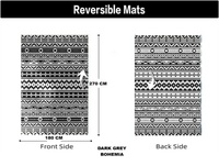 Dark Grey Bohemia 180 x 270 cm LED Mat